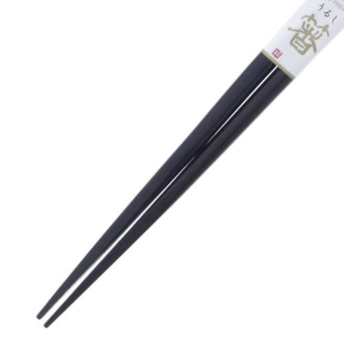 Ishida Japanese Chopsticks, Ebony, Musashi Style, Lacquer, Tip, 23.5cm