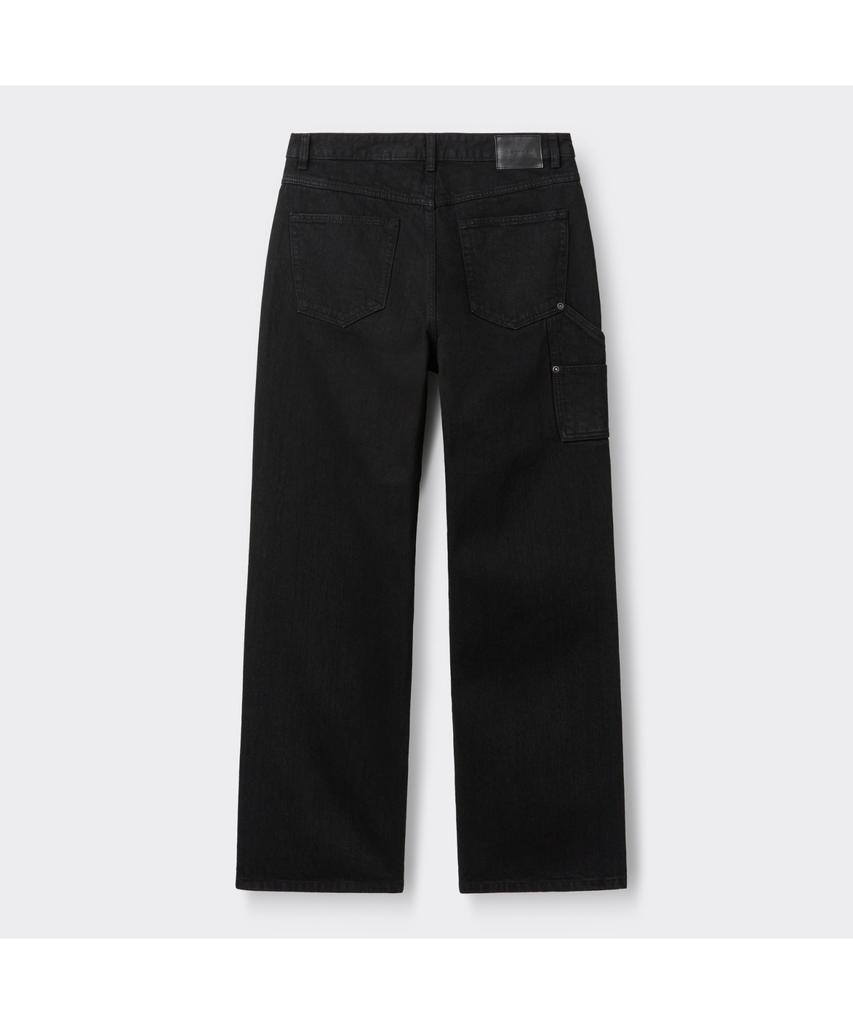 Keoseuuteommellou Black Carpenter Detail Wale Jeans Cwpam26381Bkx