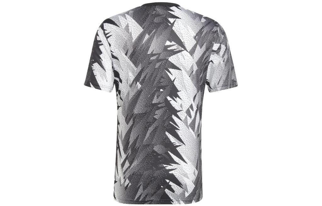 Adidas T Shirts Men's Gray Crew Neck Moderate Straight Fit HS7572