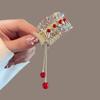 Fashion Rhinestone Tassel Pearl Hair Claws Flowers Hair Clip Women Barrettes Ponytail Holder Hairpins Hair Accessories Gifts