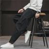 2024 Retro Corduroy Men's Wide-Leg Pants: Spring/Autumn, Loose Fit, Plus Size, All-Match Straight Style