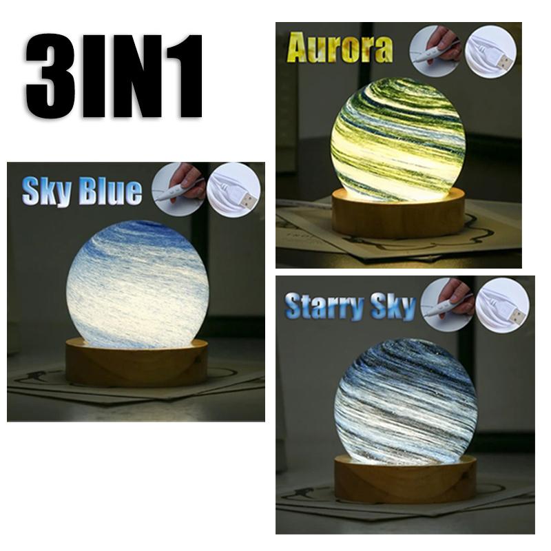 Фонарь Закат Настольная Лампа Атмосфера Радуга Лампа Блуждающая Планета Маленькая Ночная Лампа Спальня Прикроватная Лампа Подарок На День Рождения