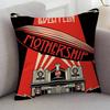 Rock Band Led Zeppelin Cute Cartoon L Game Cushion Cover Pillowcase Upholstery Sofa Throw Pillow Home Decor Pillowcas