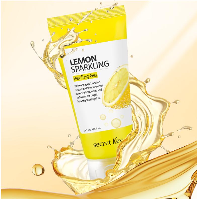 Secret Key Lemon Sparkling Peeling Gel 120ml – Exfoliating & Brightening Korean Skincare