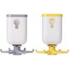 2 Pieces Storage Swivel Rack Wall Mounted Cutlery Rack Dry Drain Basket 6 Jaws 360 Swivel Hook