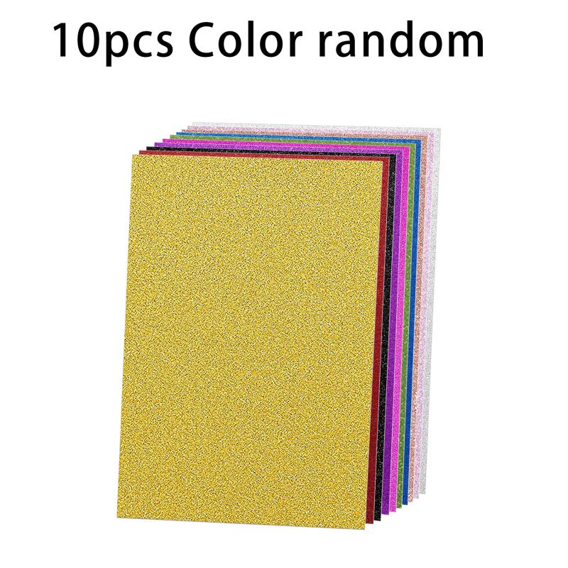 10 листов в упаковке А4 с клеем, наклейка, губчатая пена, бумага, блестящий серебристый, своими руками, детские поделки из пены EVA, принадлежности для свадебной вечеринки