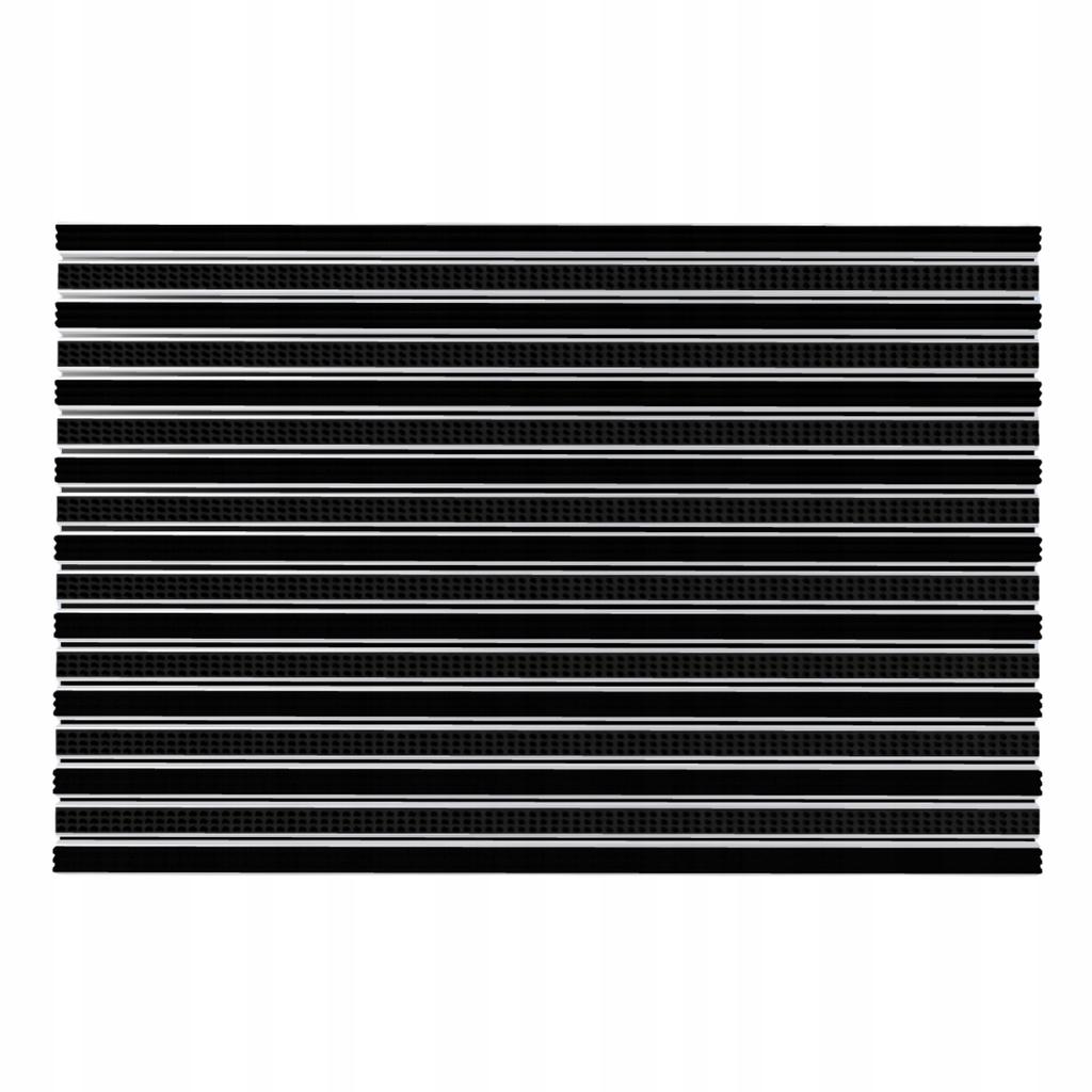 Polentex Aluminum Doormat Brush/Grosgrain, 80X50 , C17 With Frame