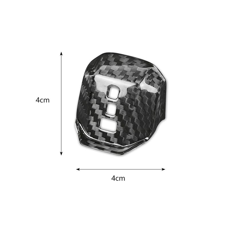 NEW-Real Carbon Fiber Sticker Car Gear Shift Knob Cover Accessories For VW Golf 8 MK8 2021-2023