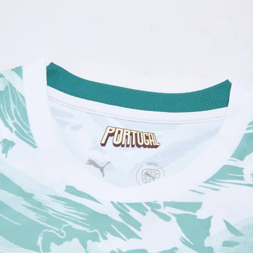 Puma Fpf Гостевая футболка Реплика Длинный рукав Игрок Сборная Португалии Гостевая Версия для фанатов Роналду 7 Color Block Пуловер Футбольная футболка 788147-77