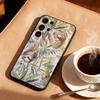 Cute Lazy Sloth Cozy Phone Case For Samsung S26,S25,24,23,22,30,21,10,9,Ultra,Plus,Lite,FE Soft Black Case