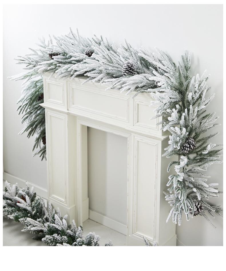Christmas Snowflake Garland for Hotels, Malls, Windows, Doors & Stair Handrails