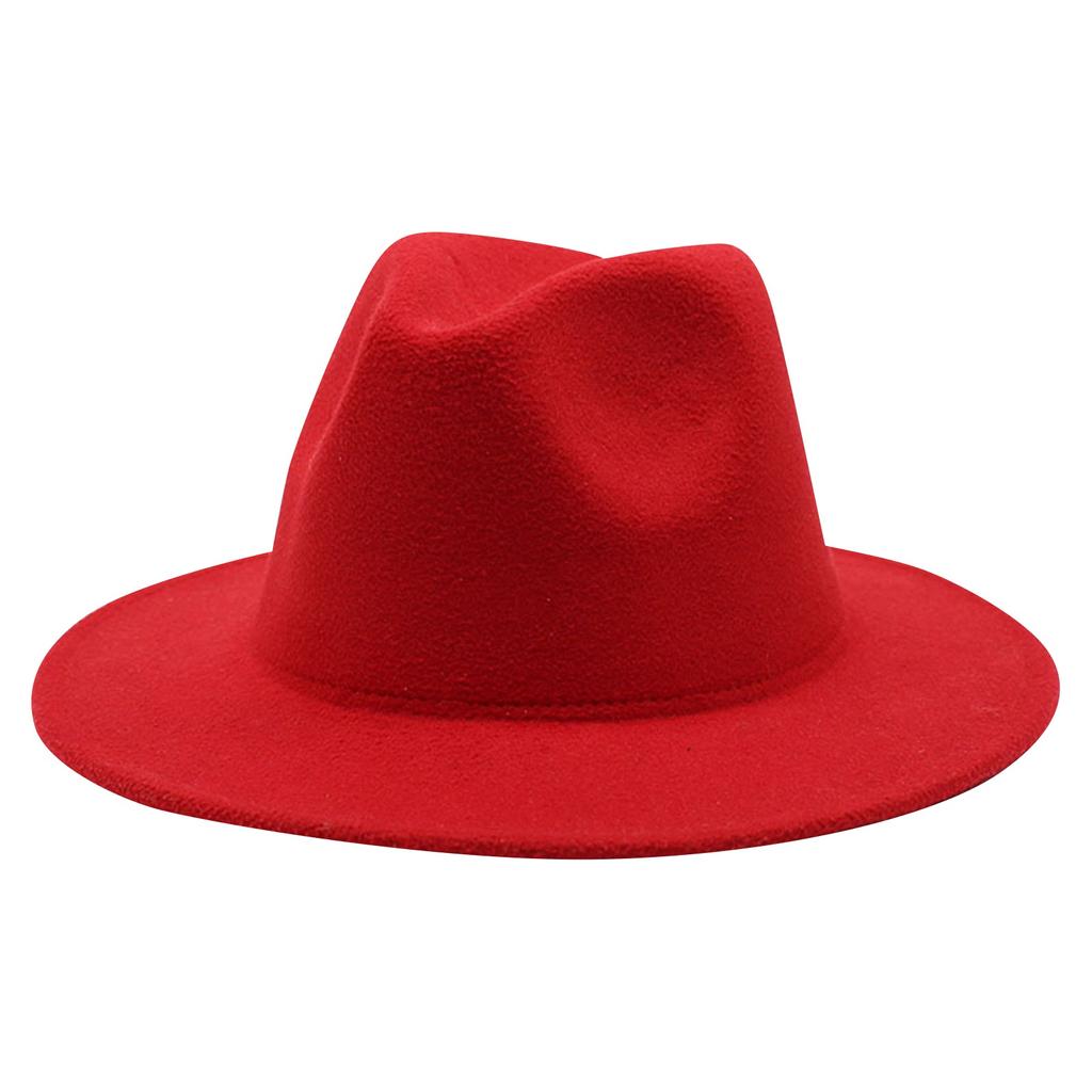 Унисекс Минималистский шерстяной цилиндр Jazz Hat