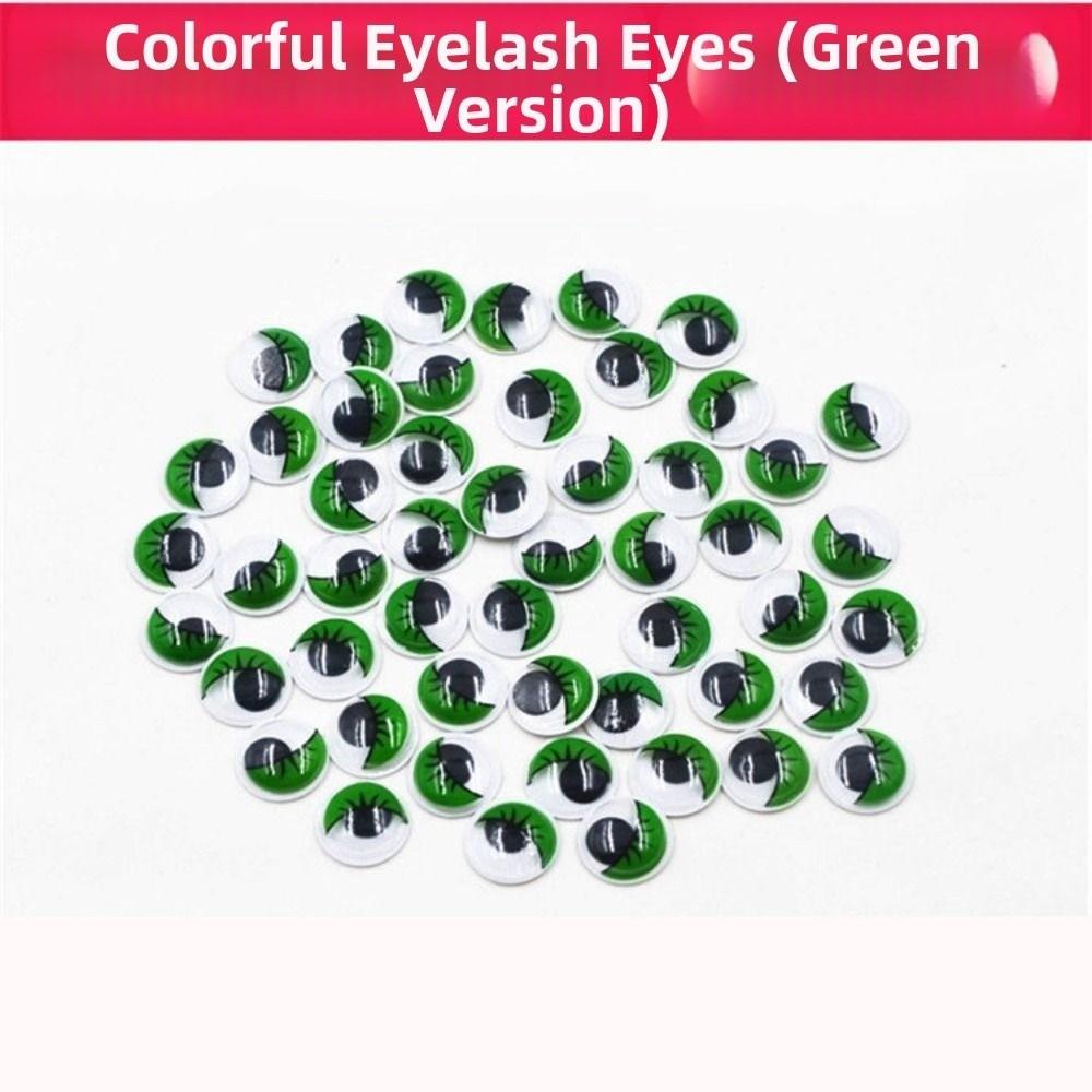 50/100pcs/bag Plastic Colorful Activity Eyeballs with Eyelashes DIY Kindergarten