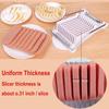 Stainless Steel Wire Slicer Egg Cutter Luncheon Meat Slicer Uniform Slice Kitchen Gadget Simple Use and Easy Cleaning for Banana