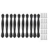 10 Sets Cabinet Handle Simple Style 96MM Door Pull Handles for Drawer Office Black