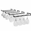 NAISQAQ Glass Holder, Glass Hanger Rack, Wine Glass Hanger, Wine Glass Rack, Glass Holder, Great Decorative Hanging, Screw Included, Storage, 5 Column