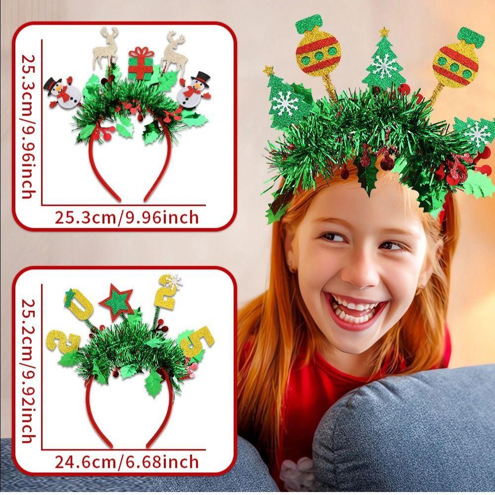 Reindeer Antlers Christmas Headband Sequin Party Props Headress New Sequin Hair Hoop Cosplay