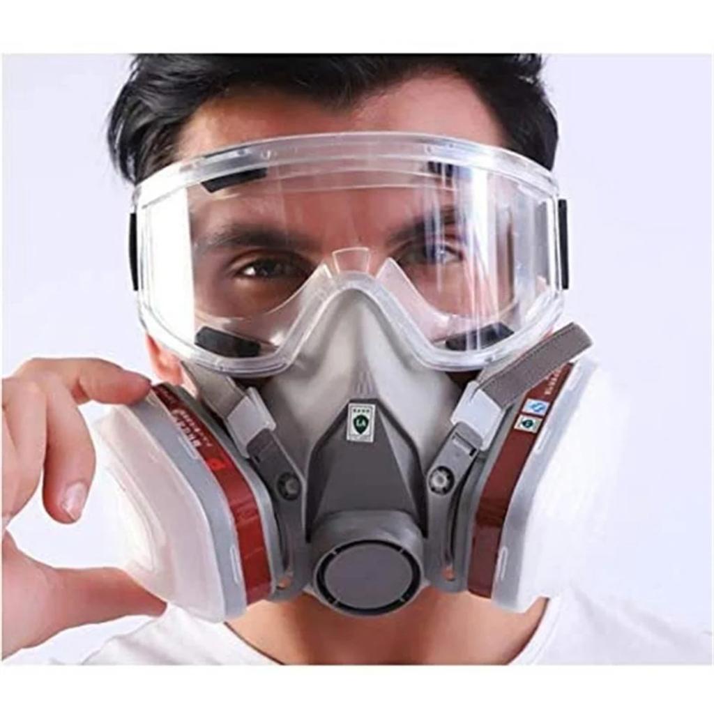 6200 Type Mask Industrial Half Face Painting Spraying Respirator with Protective Glasses Suit Safety Work Filter Replace
