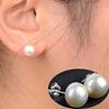 Women's Fashion White Faux Pearl Studs Piercing Earrings Charms Jewelry Gift