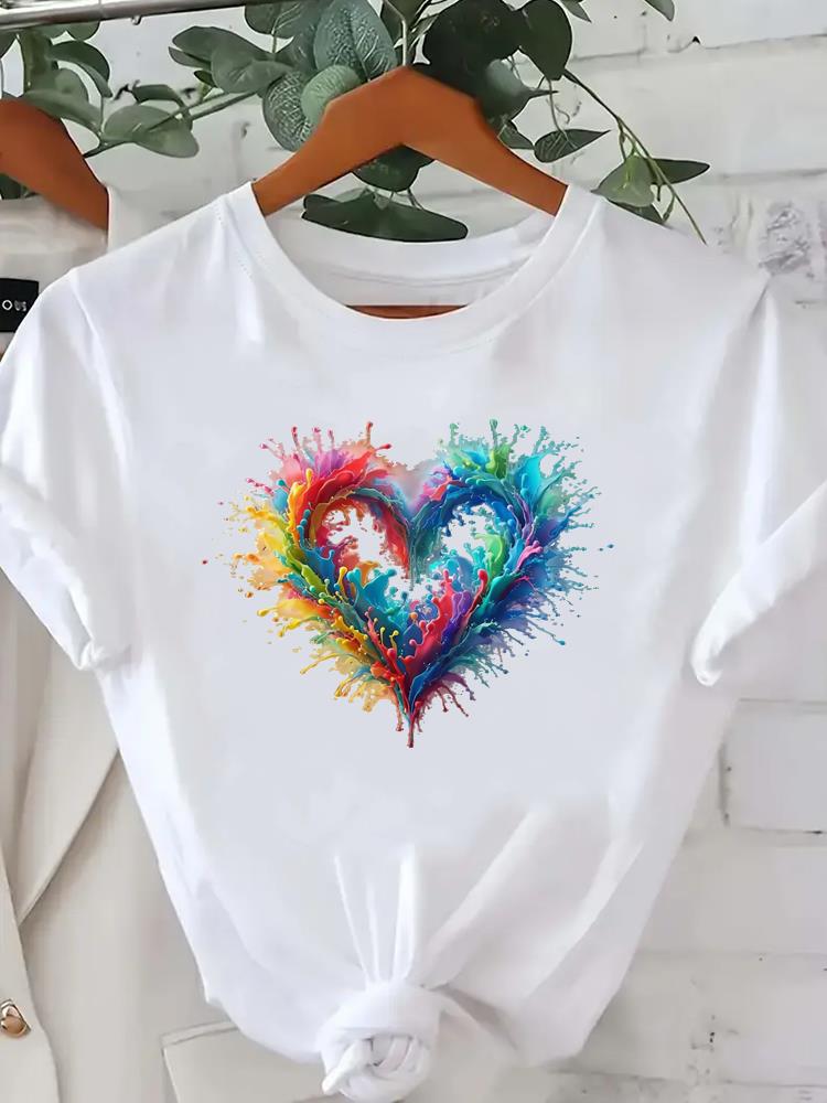 (Азиатский размер) футболка тренд 90-х футболка топ одежда мода женщины повседневная с принтом леди женская графическая с коротким рукавом футболки