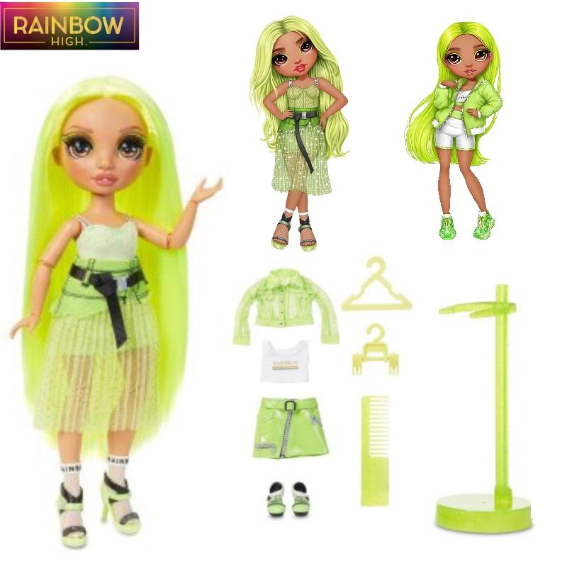 Набор модной куклы Rainbow High для девочек, игрушка-переодевание принцессы со сменными нарядами, реалистичная кукла