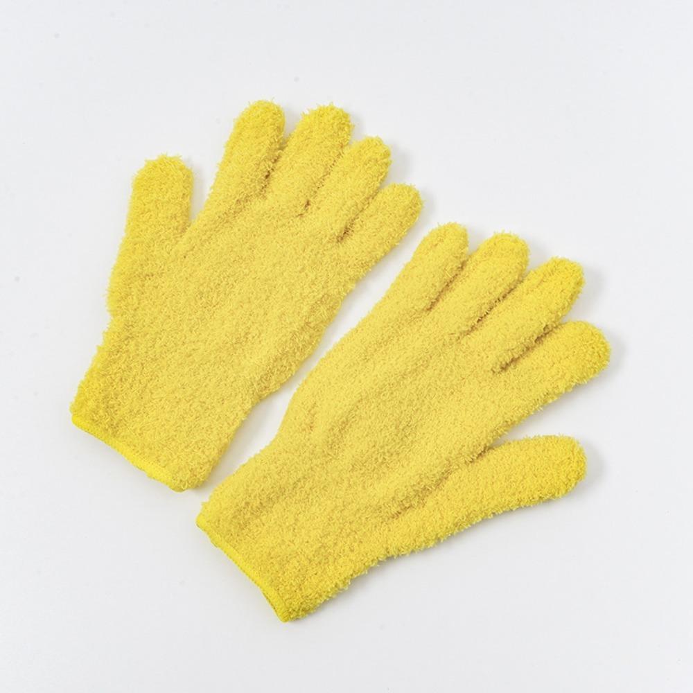 1 Pair Comfortable Microfiber Cleaning Gloves Super Soft Household Gloves  House Cleaning