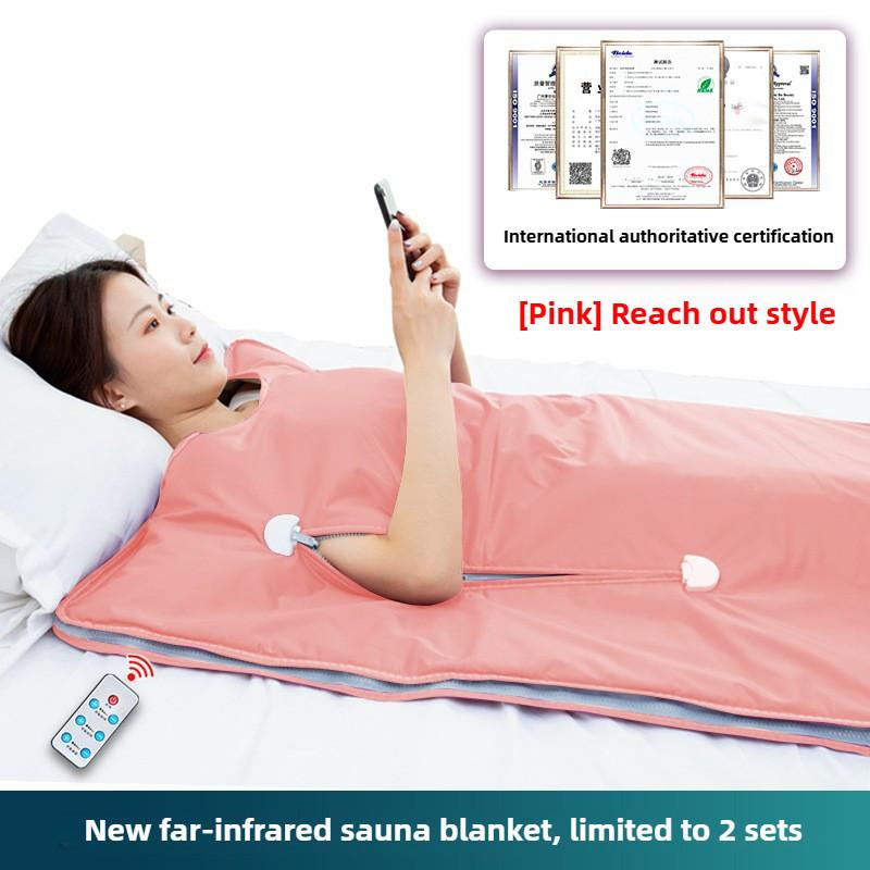 Дальнее инфракрасное детокс-одеяло-сауна из облепихи для дома, салон красоты, инструмент для потоотделения, стимуляции метаболизма, сауна-устройство