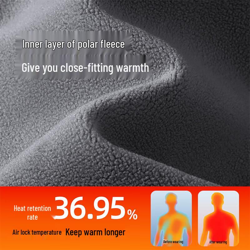 Толстовка мужская Hodo с круглым вырезом и утолщенным флисом