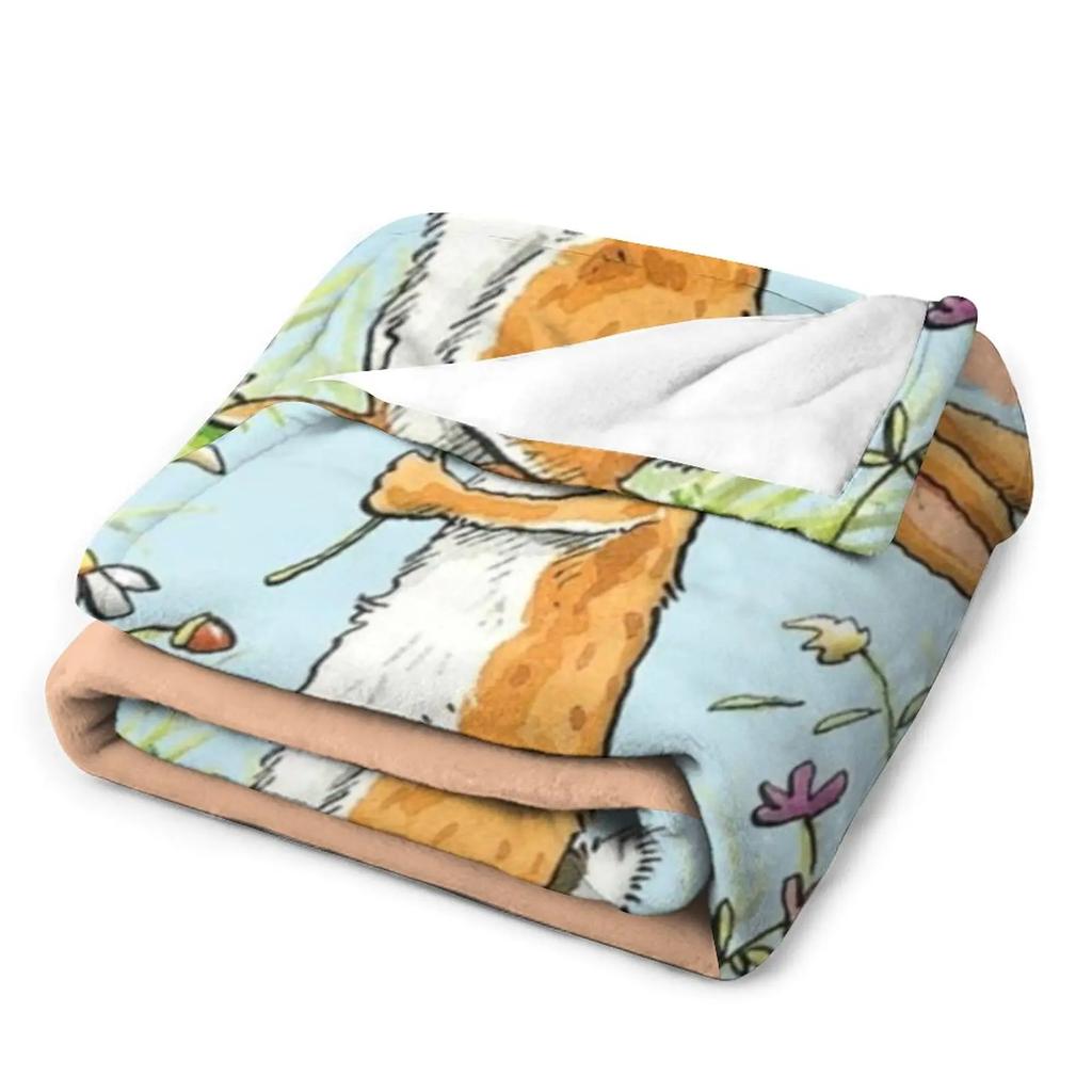 Угадай, как сильно я тебя люблю весенняя классическая иллюстрация кролика Плед пледы и покрывала Односпальный плед Дорожный плед