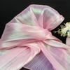 Pleated Texture Accordion Soft Fold Organza Fabric Wedding Bouquet Decoration Stage Background Designer DIY Sewing Fabric