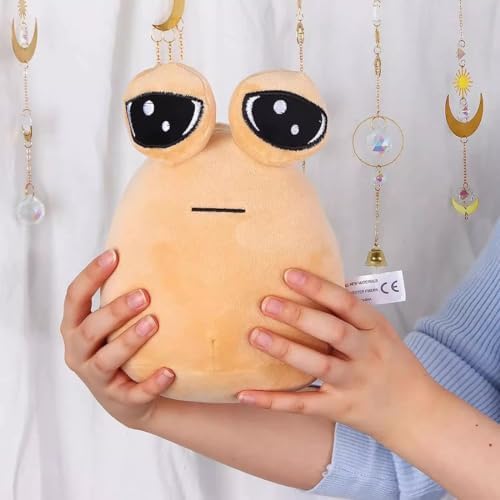 Pou Alien Plush Toy 22cm Cartoon Anime Stuffed Animal Pet for Kids, Bedroom Decor, Birthday Christmas Gift for Boys Girls Fans