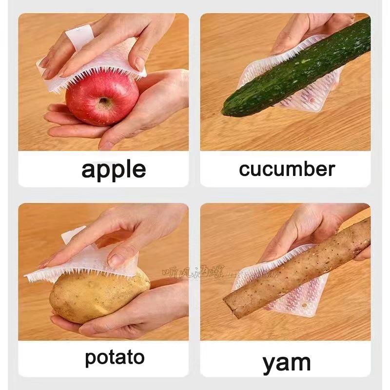 Инструменты для чистки кухни, силиконовая скруббер для посуды, щелевая щетка, бытовая щетка для чистки фруктов и овощей, аксессуары для чистки