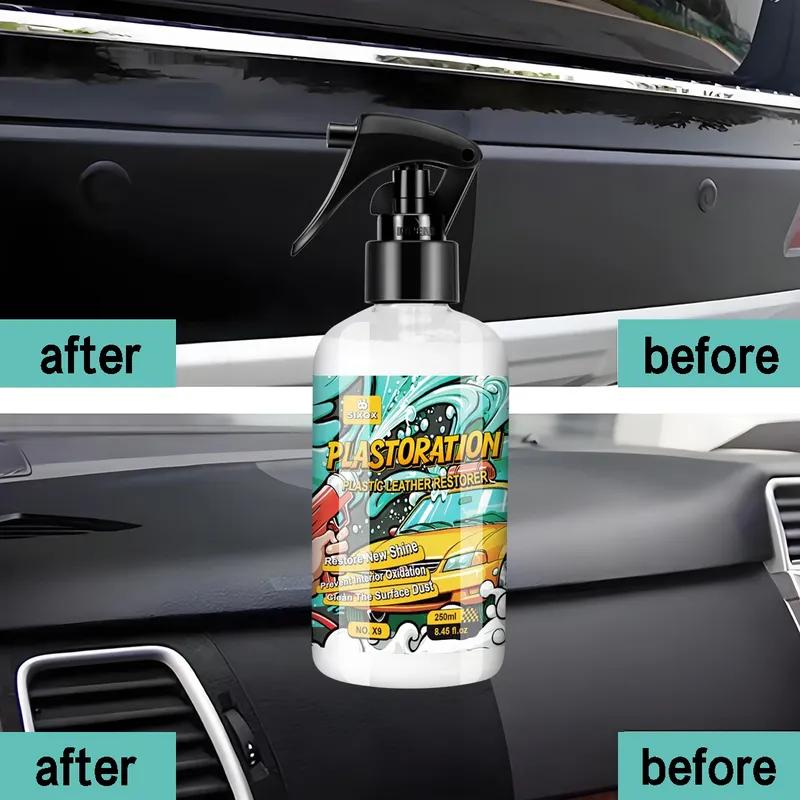 Car Plastic Restorer More Gloss Plastic Renovator Back To Black Longlasting Coating Leather Restore Polish Cleaning Products X9