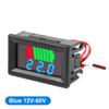 Water Proof Car Battery Charge Level Indicator 12V 24V 36V 48V 60V Lithium Battery Capacity Meter Display LED Tester Voltmeter