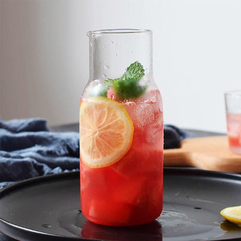 BORREY Чайник и чашка из боросиликатного стекла, бутылка для фруктового чая, кружка для молока, офисный кофейник и чашка, бутылка для сока, бутылка для холодных напитков