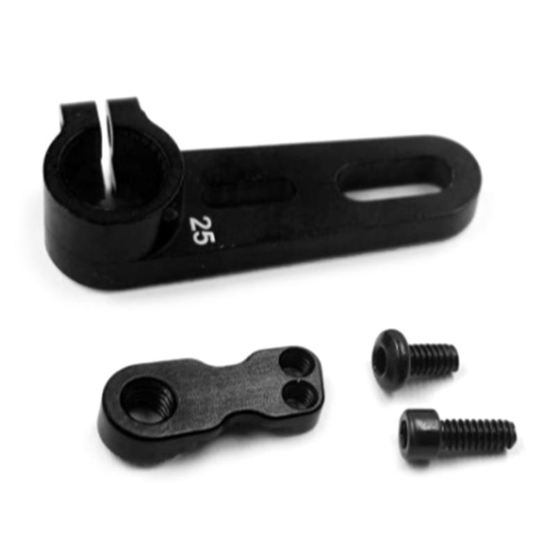 Adjustable 25T Servo Arm for Remote Control Crawlers Trucks Black 15.5-20mm for Remote Control Crawlers Machined