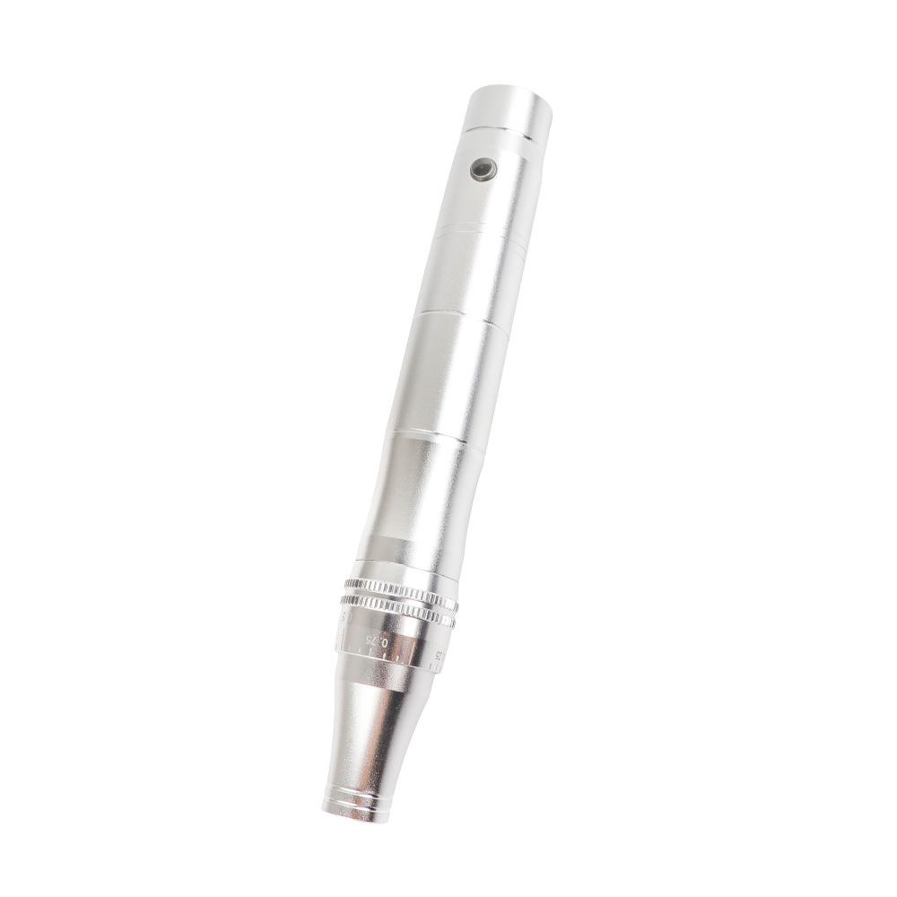 Rechargeable Rose Electric Microneedle Pen for Skin Rejuvenation and Hyaluronic Acid Treatment.