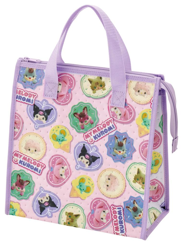 Термосумка для ланча Skater Lunch x Sanrio My Melody Netflix, Нетканый материал, Сумка, 26,5 27 см, и Kuromi, Рисунок, Для девочки, FBC1-A