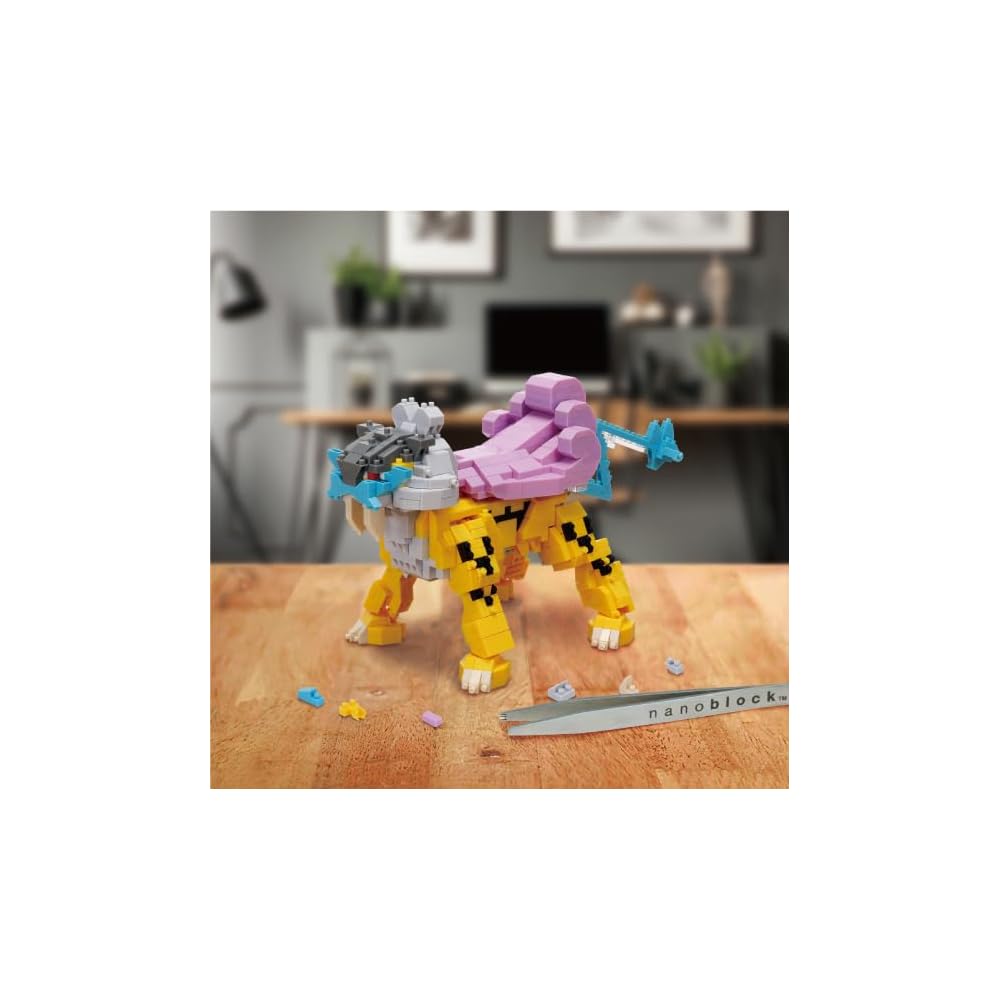 Kawada Nano Block Карманный Монстр Райку Deluxe Издание Набор для Сборки 7x28x21см для Возраста 12+