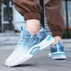 Autumn Winter Blue Men Running Sneakers High Top Platform Men's Athletic Shoes Lace-up Non-slip Sports Shoes Man Baskets