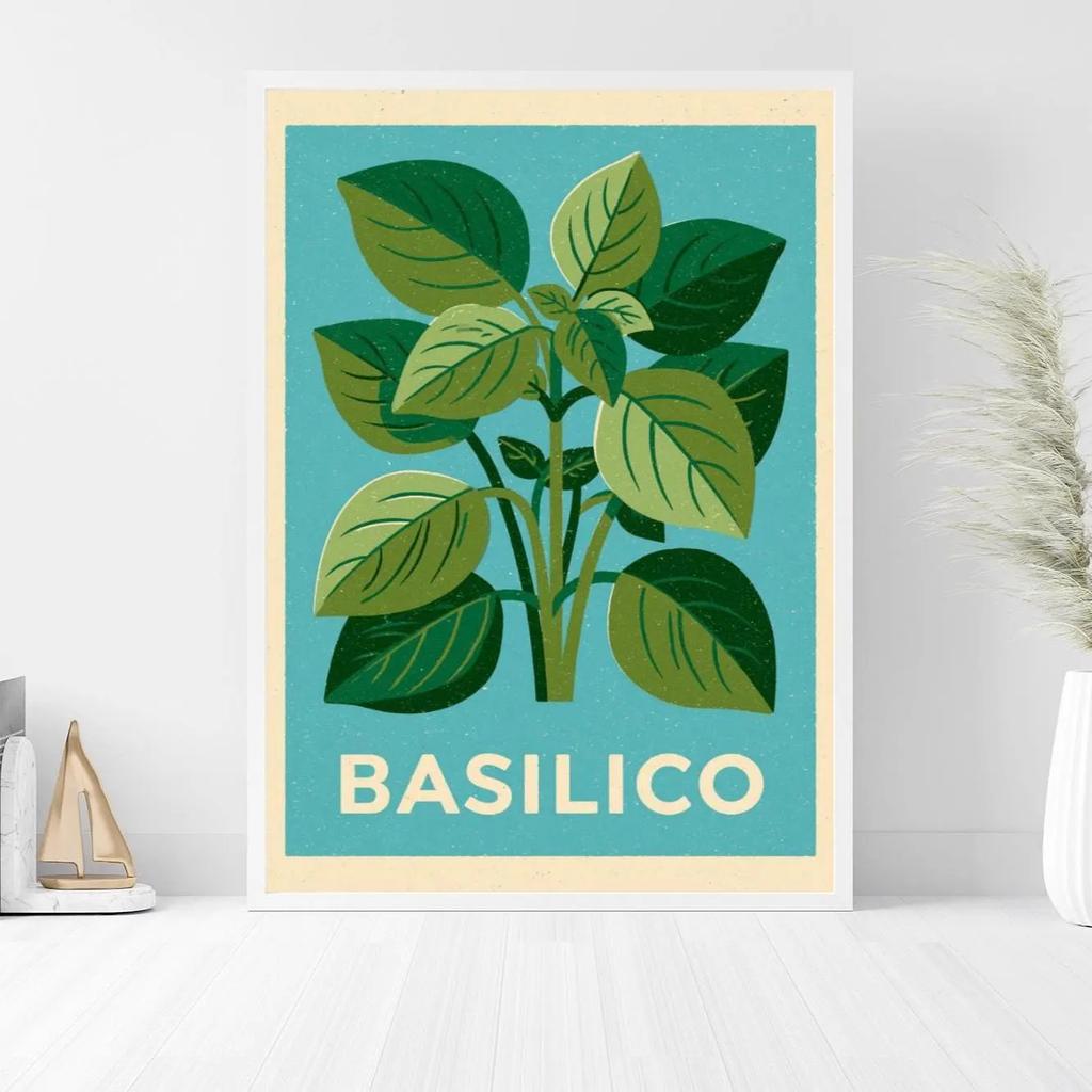 Italian Cooking Canvas Wall Art, Vintage Food Risograph Posters, Mediterranean Prints, Wall Arts for Kitchen Home Decor & Gifts