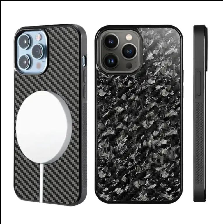 100% Настоящее Кованое Углеродное Волокно+ТПУ Чехол для Телефона для Iphone 16/15pro Max/15pro//15/14pro/14/14 Pro Max Углеродный чехол