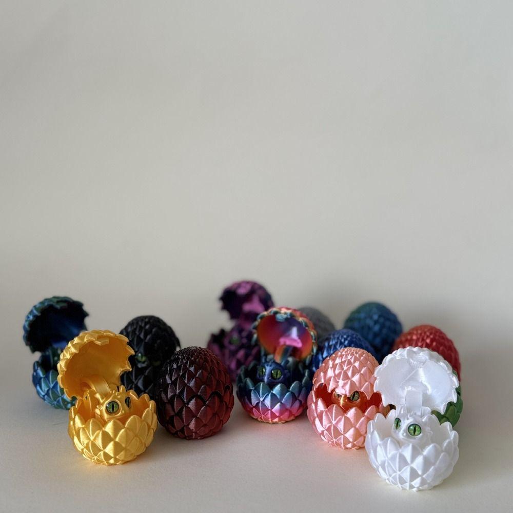 Мини 3D-печатное яйцо дракона Креативная имитация модели животного Сувениры для вечеринки по случаю дня рождения