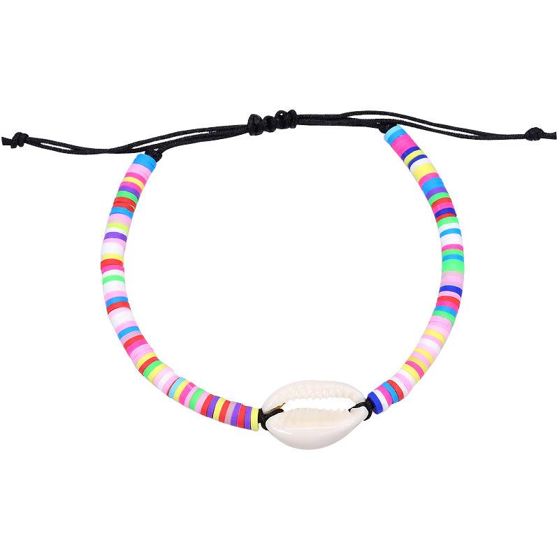 Богемный пляжный ракушка ручной работы плетеный браслет регулируемые веревочные цепочки браслеты для женщин манжеты ювелирные изделия