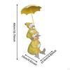 Статуя Утки с Зонтиком ,Декор для Сада, Скульптура Животного, Полимерная Фигурка для Газона