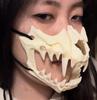 Реалистичная пластиковая маска ужаса с клыками и костями тигра, маска в японском стиле