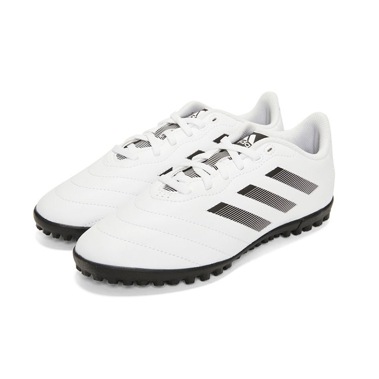adidas Детские футбольные бутсы Goletto 8 Turf с низким верхом и противоскользящей подошвой, белые/черные GY5782