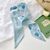 Long Silk Scarf, High-end New Versatile Hair Tie Streamer, Atmosphere Ribbon, Spring and Summer Decorative Scarf, Tied Bag Streamer