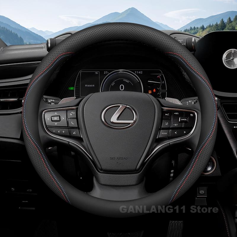 Кожаный чехол на руль автомобиля для LEXUS RX NX UX ES TX LX600 LM GX LS TXL VX Серии Автомобильный руль Аксессуары для LEXUS RX