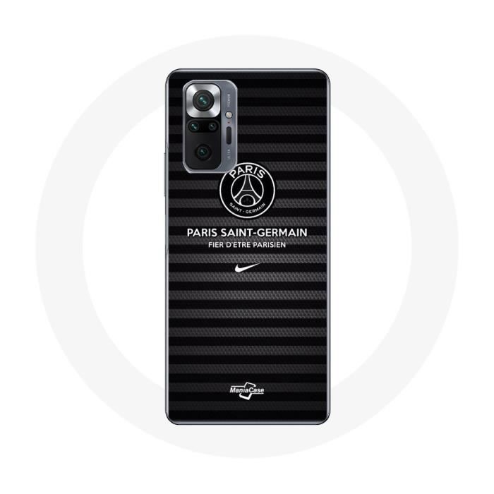 Coque de protection - Xiaomi - Redmi Note 10 Pro - Silicone noir - Paris Saint Germain - Sportif